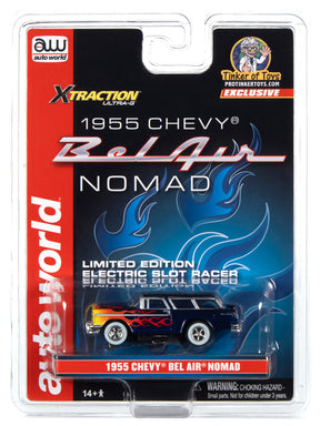 Slot car toy set: 1955 Chevy Bel Air Nomad electric slot racer for Auto World CP7780