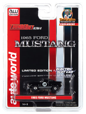 Slot car 1965 Ford Mustang #59 electric slot car in packaging for Auto World CP7828