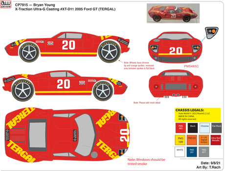 Tergal #20 | 2005 Ford GT | CP7967 | Auto World-Auto World-[variant_title]-ProTinkerToys