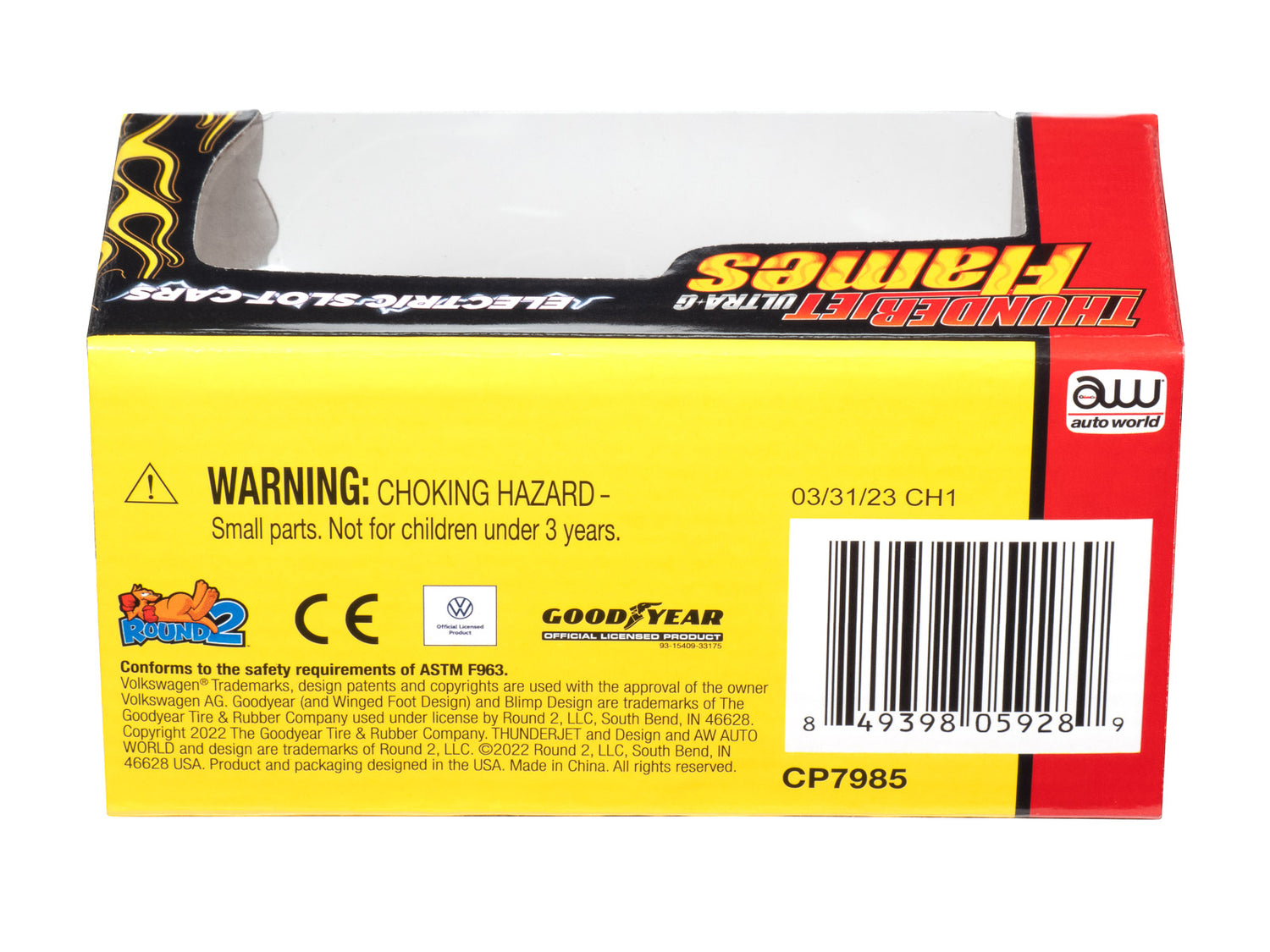 1965 Volkswagen Beetle Black with Yellow Flames | CP7985 | Auto World