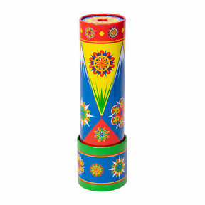 Colorful, classic tin kaleidoscope with vibrant geometric patterns for Schylling CTK