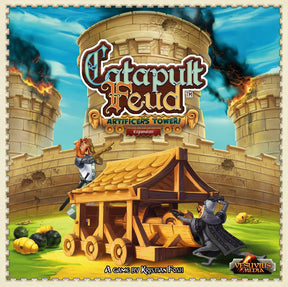 Game box art for Catapult Feud: Artificer's Tower Expansion for Vesuvius Media WWI703