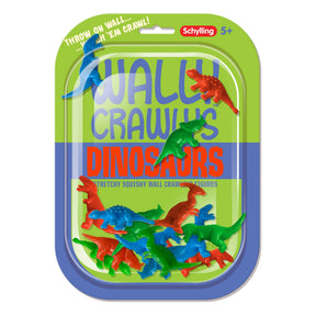 Colorful, squishy dinosaur figures for wall play for Schylling DWC