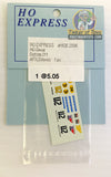 Slot Car Decal Sticker Pack | 2090-2099 | HO Express-American Line-K-Decal Datsun 211 AFX Simoniz-ProTinkerToys