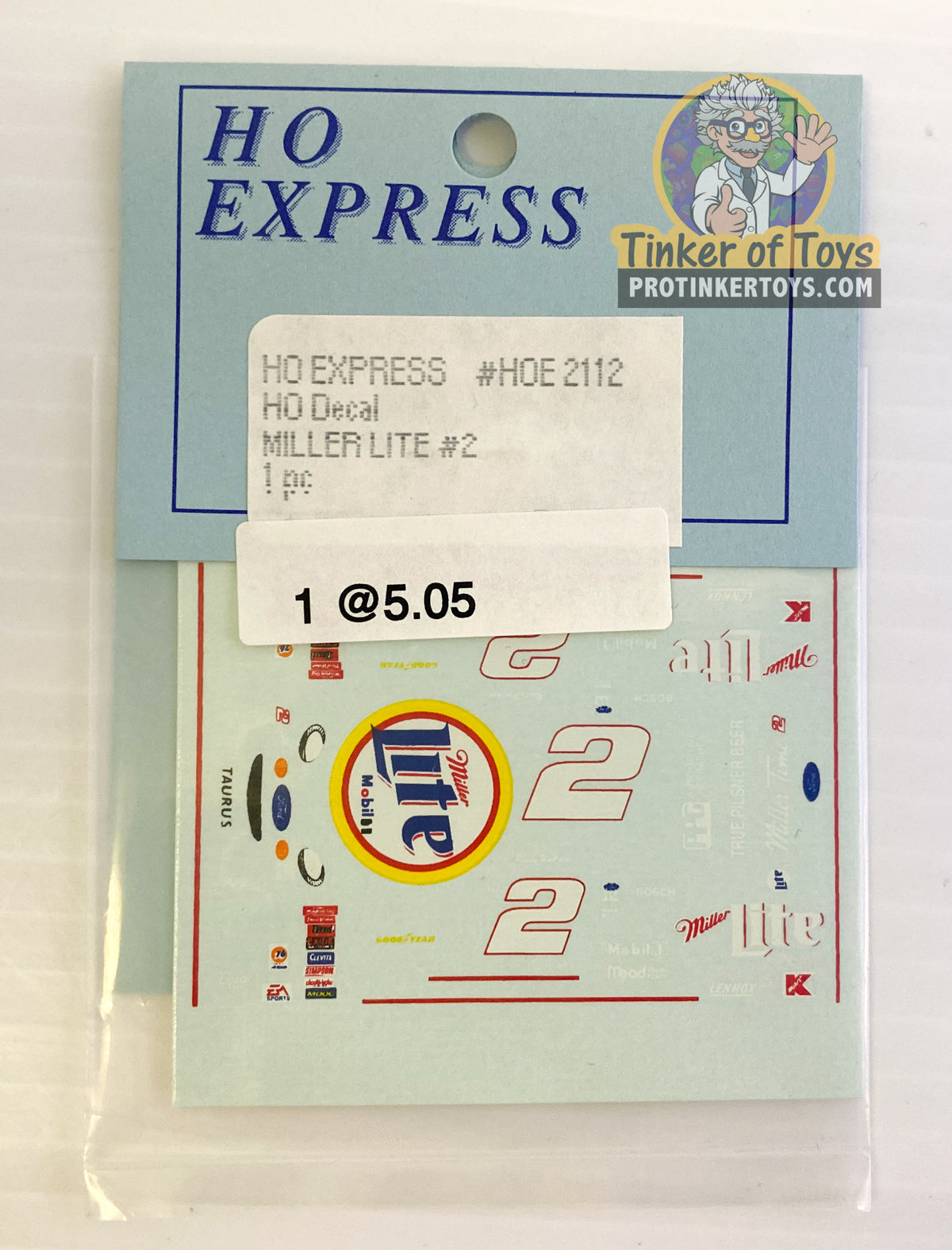 Ho Salt Sticker Slot Car Decal Sticker Pack | 2110-2119 | HO Express – ProTinkerToys.com