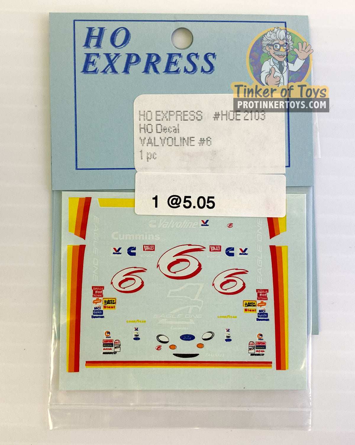 Ho Salt Sticker Slot Car Decal Sticker Pack | 2100-2109 | HO Express – ProTinkerToys.com