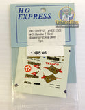 Slot Car Decal Sticker Pack | 2120-2129 | HO Express-American Line-K-Decal #28 Havoline T-Bird Anniversary-ProTinkerToys