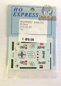 Slot Car Decal Sticker Pack | 2110-2119 | HO Express-American Line-K-[variant_title]-ProTinkerToys