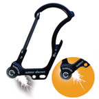 Fire-starter multitool carabiner with sparks, showing its function for Outdoor Element 71960