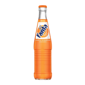Orange soda bottle, 355 mL, with Fanta branding for Coca-Cola 04784