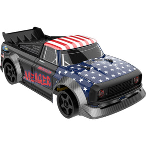 Blue and red drift truck with black accents, 1/16 scale remote control vehicle for IMEX IMX16300-IMX16305