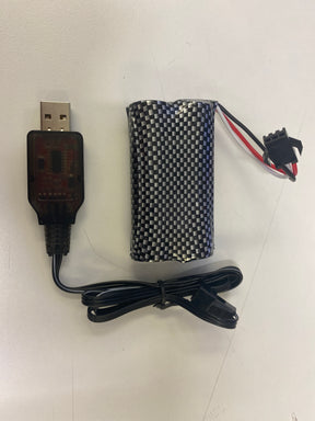 Battery pack with USB plug and charging cable for RC truck for IMEX 1575