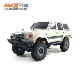 White 1:18 scale crawler vehicle with large off-road tires for IMX IMX25020