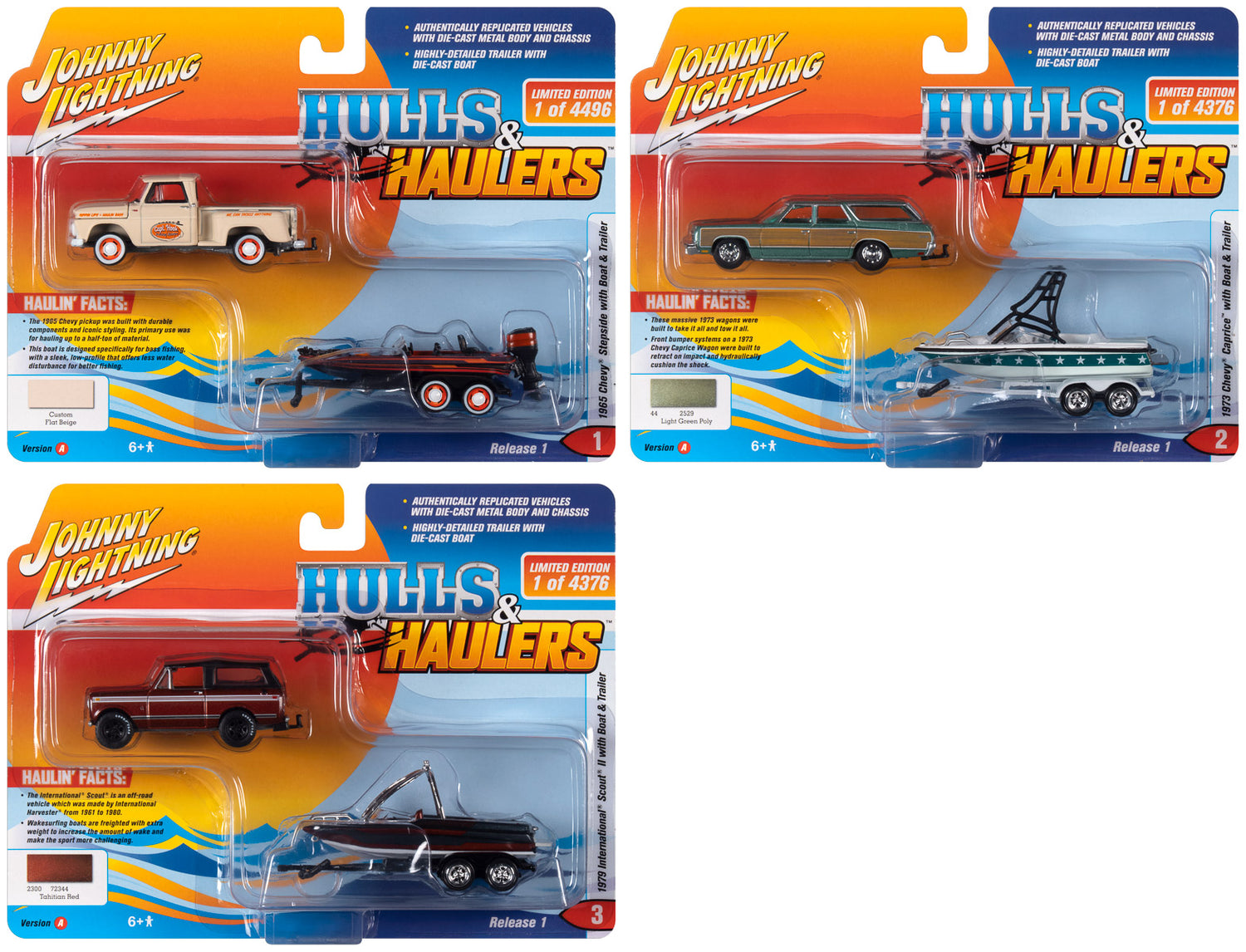 Copy of Johnny Lightning Gone Fishing/Truck and Trailer/Hulls & Haulers (A) | JLBT015 | Johnny Lightning-Round 2-[variant_title]-ProTinkerToys