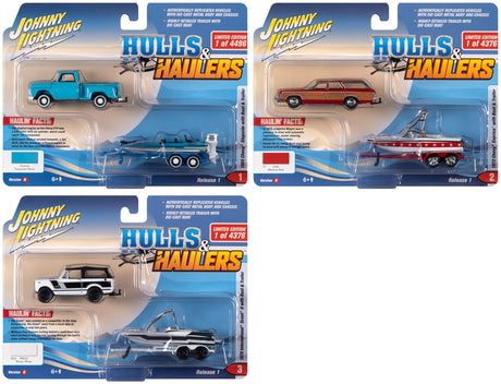 Johnny Lightning Gone Fishing/Truck and Trailer/Hulls & Haulers (B) | JLBT015 | Johnny Lightning-Round 2-[variant_title]-ProTinkerToys