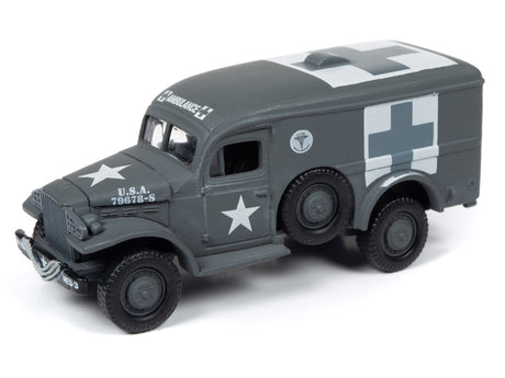 1:64 JLMiltary In Color  2019R1 | JLML004 | Johnning Lightning Die Cast-Round 2-JLML004-A-1-2 | |Dodge WC54 Ambulance (1:64) Gray w/Medical Markings-ProTinkerToys