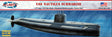 Model kit of the USS Nautilus submarine, ready for assembly and display for Atlantis Model Co ALM750