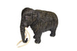 Diorama figure of a mammoth with long tusks for Mamejo MAJ35001