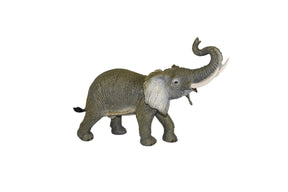 Jumbo elephant figurine with curved trunk and tusks for Mamejo MAJ53009