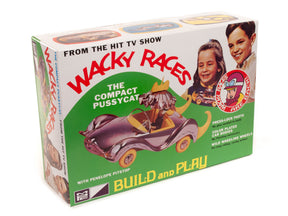 Wacky Races model kit box featuring the Compact Pussycat car for MPC MPC934