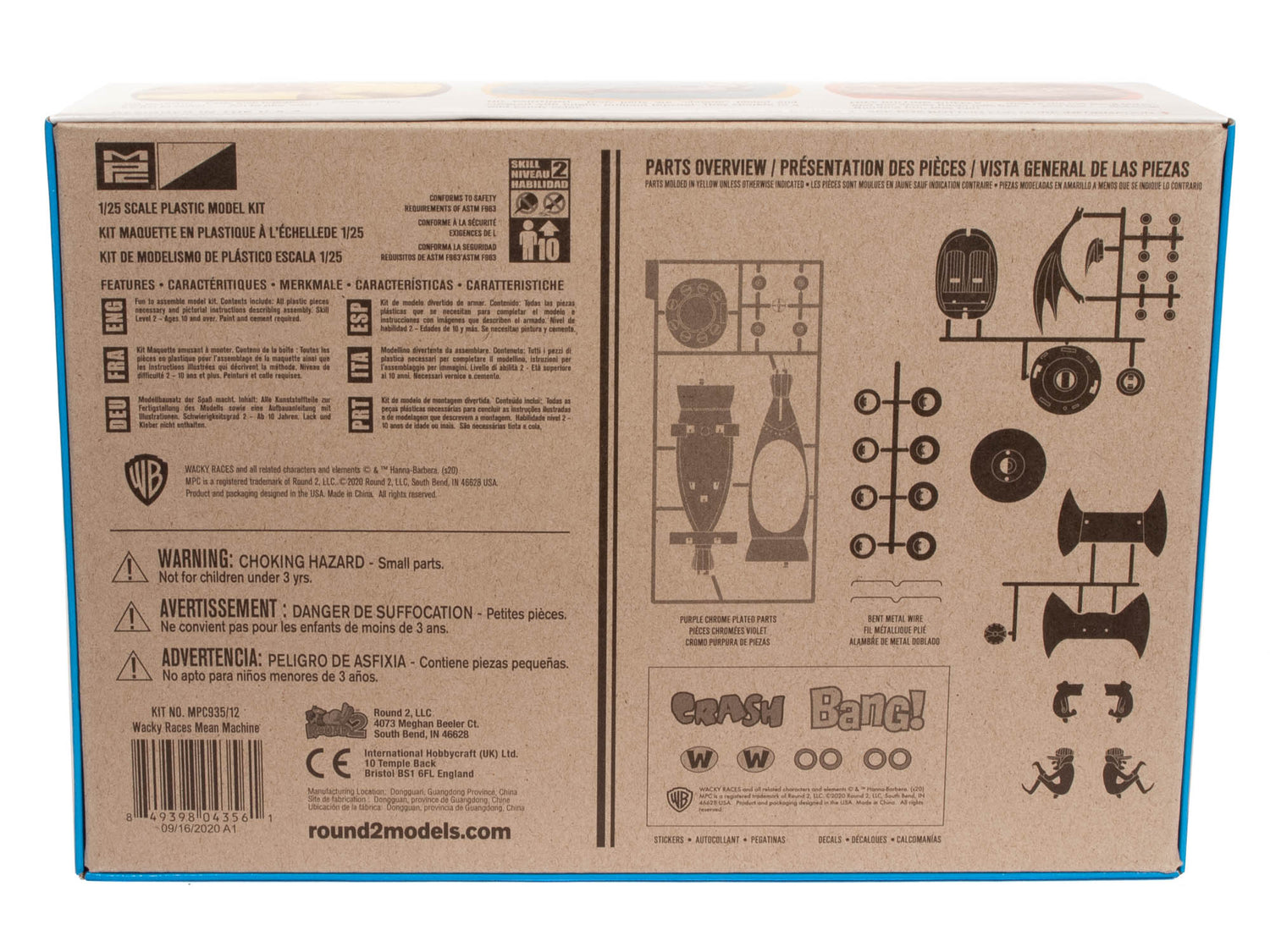 Wacky Races - Mean Machine  (SNAP) | MPC935 |  MPC Model-AMT-[variant_title]-ProTinkerToys