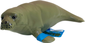 Manatee stuffed animal toy with blue band for Mamejo MAJ12203