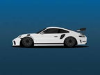 White 1:14 scale model of a Porsche 911 GT3 sports car for Rastar RAS75900W