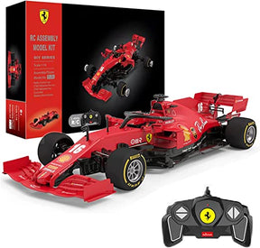Red race car model kit with controller for building and playing for Rastar RAS97000