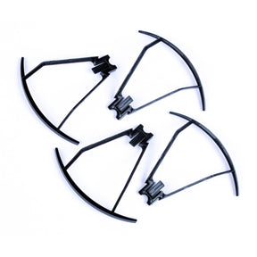 Four black plastic prop guards for RC drone propellers for Rage R/C RGR4407