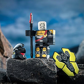 Action figures on rocks: Royal Guard minifigure with spear and accessory for UCC 41033