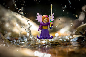 Fairy figure in water, holding a wand, representing Queen Mab for UCC 00435