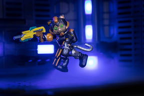 Roblox cat character in space, aiming a yellow blaster for UCC 01522