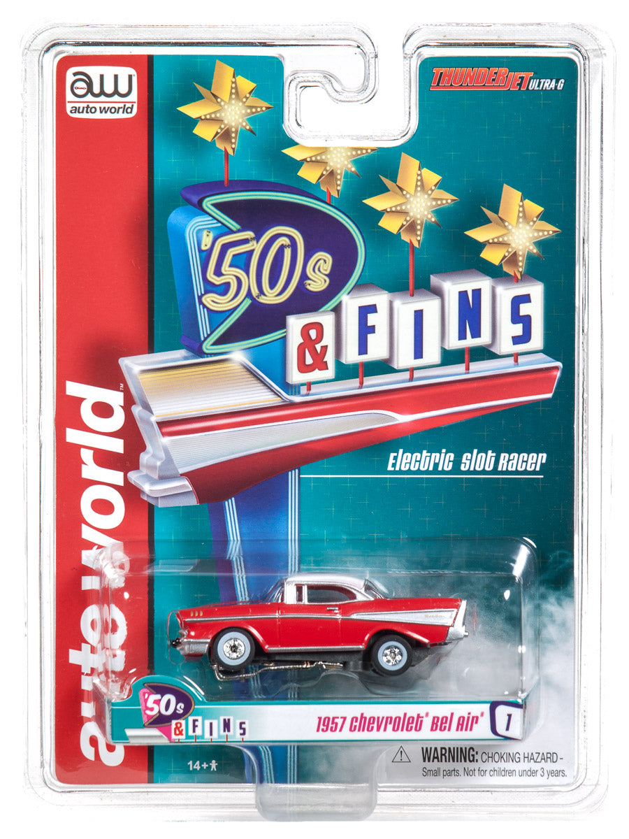 iWheels White 50's & Fins - Thunderjet - Release 22 | SC324 | 4 Cars-Auto World-[variant_title]-ProTinkerToys