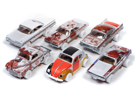 iWheels WHITE Barn Finds - Thunderjet - Release 26 | SC345 |  6 Cars-Auto World-SC354 ALL 6 SET-ProTinkerToys