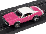 Muscle Cars USA - X-Traction - Release 30 | SC354 | Auto World-Auto World-#2 1970 Dodge Charger PINK WHITE TOP-ProTinkerToys