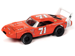 Red slot car stock car toy with number 71 for Auto World SC355