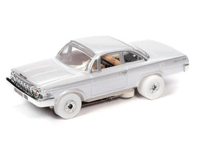 White slot car, open cabin showing interior details for Autoworld iWheel SC359