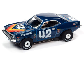 Blue Plymouth Trans Am race car model with number 42 for Auto World SC362