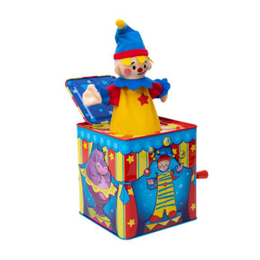 Circus jack-in-the-box toy with clown figure and colorful box for Schylling SCJB