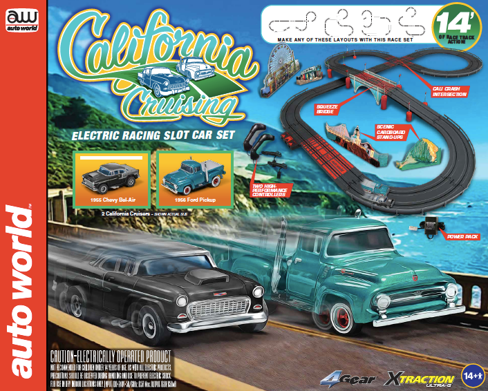 14' California Cruising "The Pacific Coast Highway" HO Scale | SRS331 | Auto World-Auto World-Default Title-ProTinkerToys