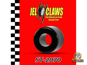 Black scale model racing tire, ST-2070, for 1:64 scale vehicles for Tyco Magnum 440x2 R
