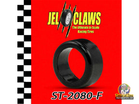 Black scale model racing tire, ST-2080-F for 1:64 AFX SRT F
