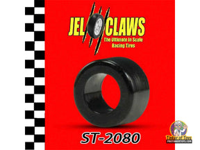 Black model car racing tire, ST-2080, for 1:64 scale vehicles