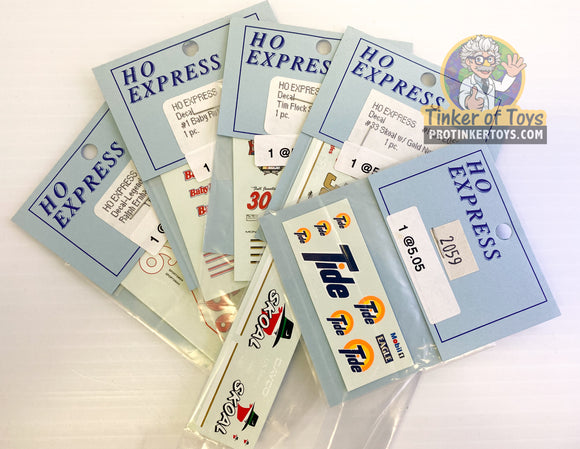 Slot Car Decal Sticker Pack | 2050-2059 | HO Express-American Line-K-[variant_title]-ProTinkerToys