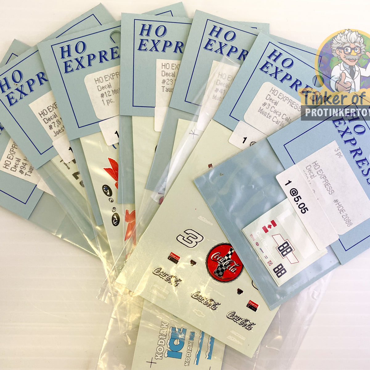 Slot Car Decal Sticker Pack | 2080-2089 | HO Express – ProTinkerToys.com