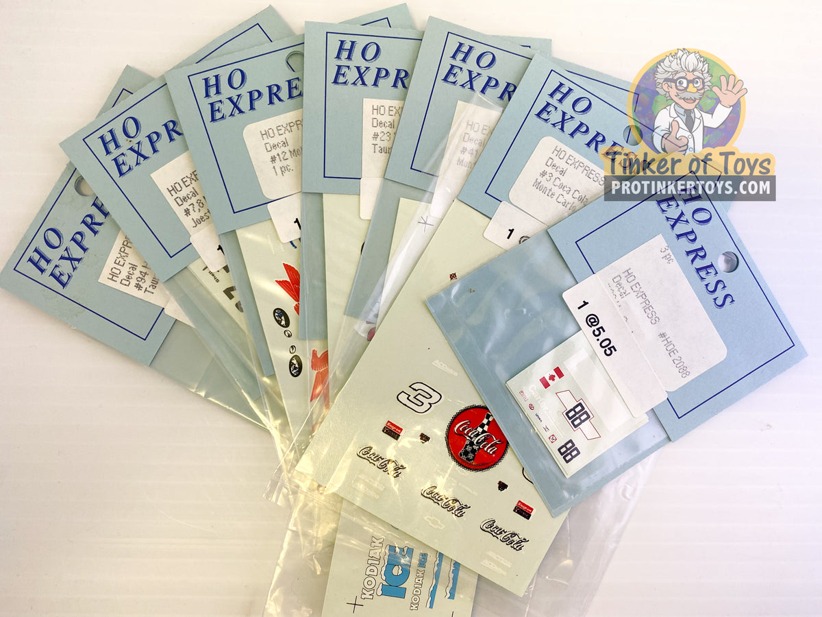 Ho Salt Sticker Slot Car Decal Sticker Pack | 2080-2089 | HO Express – ProTinkerToys.com