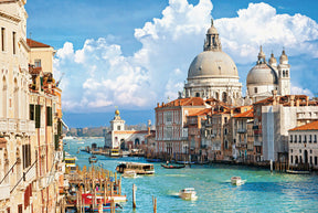 Venetian canals with historic buildings and grand domes under a blue sky for Tomax TOM100-193