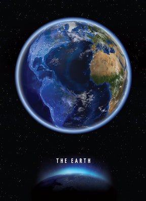 View of Earth from space against a dark, starry background for Tomax TOM50-062