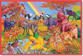Jungle animals gather by a rainbow-lit pool for Tomax TOM60-001