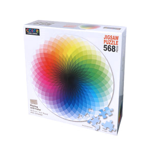 Circular color spectrum jigsaw puzzle box, 568 pieces for Tomax TOMR50-003